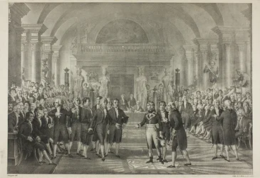 Napoleon w Izbie Deputowanych, z życia politycznego i wojskowego Napoleona