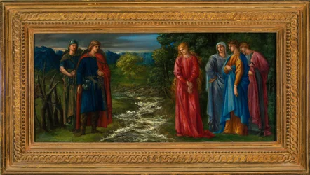 Helga i Gunnlaug (olej na płótnie)