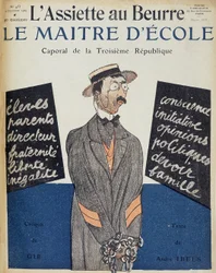 Nauczyciel, kapral III RP, ilustracja Charlesa Gira (1883 - 1941) - w „L