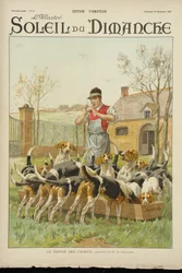 Karmienie psów, z okładki „Soleil du Dimanche”, 25 listopada 1900