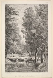 Strumień w dolinie Mondois, 1835-78.