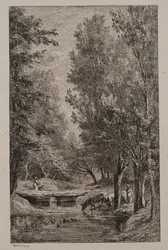 Potok w Val Mondois, ok. godz. 1862.