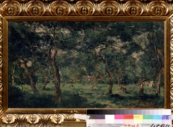 „Oliwny gaj” (Oliwny sad) Obraz Charlesa Francois Daubigny (1817-1878) 1870-1873 Muzeum Puszkina, Moskwa