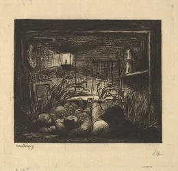 Spanie na pokładzie łodzi, 1861.