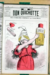 Okładka „Le Don Quixote”, numer 215, Satirique en Colors