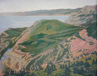 Wybrzeże Dorset, ok. 1927 r. (olej) (zob. wersję akwarelową 188661)