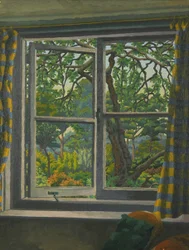 Przez okno chaty, Shipley, Sussex