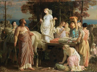 Ulisses i Nausicaa, c. 1853.
