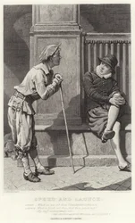 Speed and Launce, Dwóch Panów z Werony, Akt II, Scena V