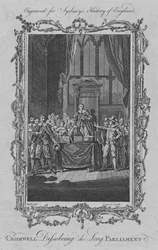 Cromwell rozwiązujący Długi Parlament, 1773.