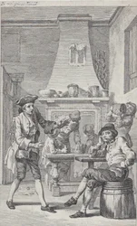 Frontyspis do Roderick Random Tobiasa Smolletta, 1748.