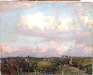 Chmury popołudniowe (olej na płótnie)