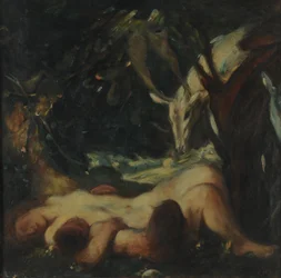 Studium dla Nimfy Śpiącego Drewna, 1903-06
