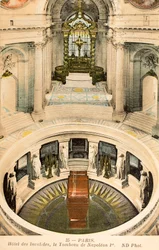 Pocztówka/Grób Napoleona I/Invalides/Paryż/Seine/Ile de France/Francja