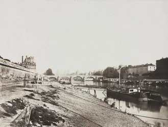 Widok z Pont de la Concorde, 1852.
