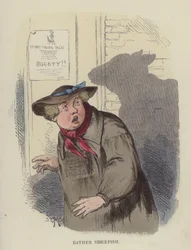 Raczej zawstydzony (kolorowe grawerowanie)