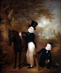 Portret Williama i Charlesa Chadwicków w Burley Lodge