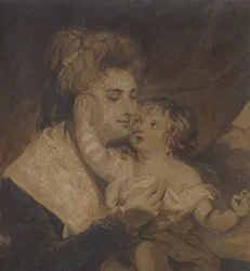 Lady Dashwood i jej syn, ca. 1785.