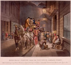 General Post Office, Lombard Street, Londyn, 1827