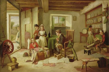 Szpital dla rannych żołnierzy wracających do domu z Egiptu (sic!), 1886