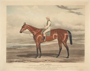 Wyścigi: Blue Bonnet. Zwycięzca wielkich St. Leger Stakes w Doncaster w 1842 roku