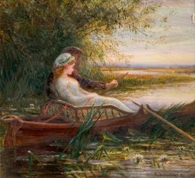 Dwie postacie w łodzi, 1881