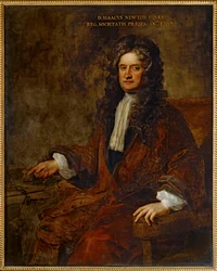 Portret Sir Issaca Newtona (obraz na płótnie)