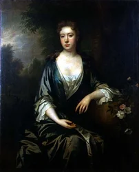 Portret damy (olej na płótnie)