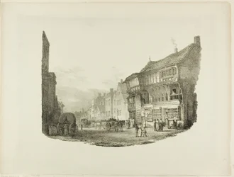 Bridge Street, Chester, z „Impresje litograficzne szkiców z natury”