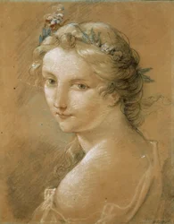 Portret młodej kobiety.