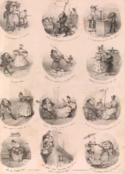 Dwanaście winiet satyrycznych Le Charivari, 10 grudnia 1832, 1 grudnia 1832.