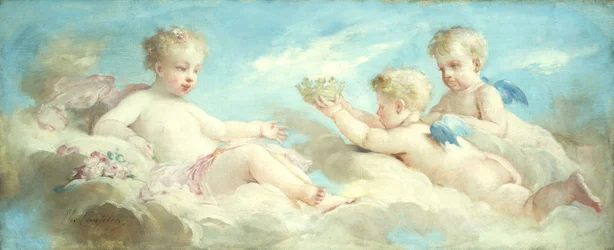 Putti igraszki w chmurach