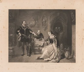 Podpisanie nakazu śmierci Lady Jane Grey.