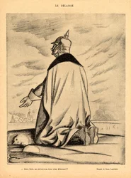 Czerwony śmiech, satyryczny w N & B