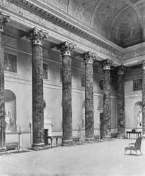 Sala Kedleston: Sala Marmurowa (zdjęcie czarno-białe)