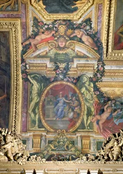 Założenie Hotelu Royal des Invalides w 1674 r., Malowidło sufitowe z Galerie des Glaces