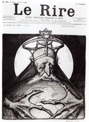 Karykatura rodziny Rothschildów z "Le Rire", 16 kwietnia 1898 r.