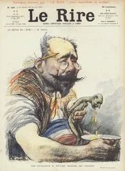 Jego Ekscelencja Pan Rouvier, Minister Finansów. Ilustracja do Le Rire