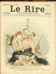 Ilustracja Charlesa Leandre (1862-1934) do okładki Le Rire