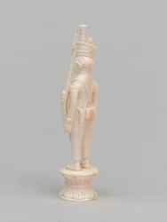 Biały pionek, figura szachowa, Indie, 1820 ok