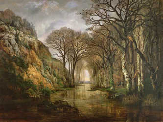 Erdre, zima, 1857