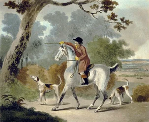 Popchnij go Tom Boy, z The Pytchley Hunt, grawerowane przez F. Jukesa (1745-1812)