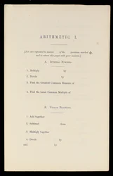 Arytmetyka, Oxford University Press, c.1870 (druk)