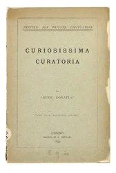 Strona tytułowa „Curiosissima Curatoria” autorstwa „Rude Donatus”, Oxford
