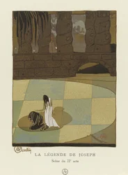 Legenda o Józefie, scena z aktu II, wyd. 1914 (odbitka szablonowa)