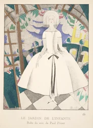 Le Jardin de lInfante, z kolekcji Fashion Plates, 1920 (odbitka szablonowa)