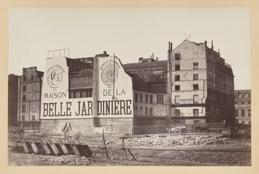 La Belle Jardinière: sklep przy rue de la Cité podczas rozbiórki, Paryż