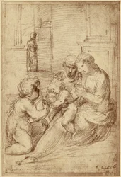 [Reprodukcja rysunku autorstwa Raphaëla].
