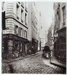 Rue Saint-Severin, od Rue de la Harpe, Paryż, 1858-78