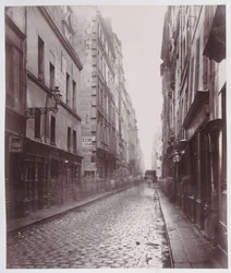 Rue de Gravilliers, od rue du Temple, Paryż, 1858-78